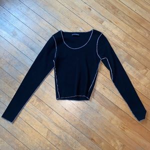 Brandy Melville Cropped Long Sleeve
